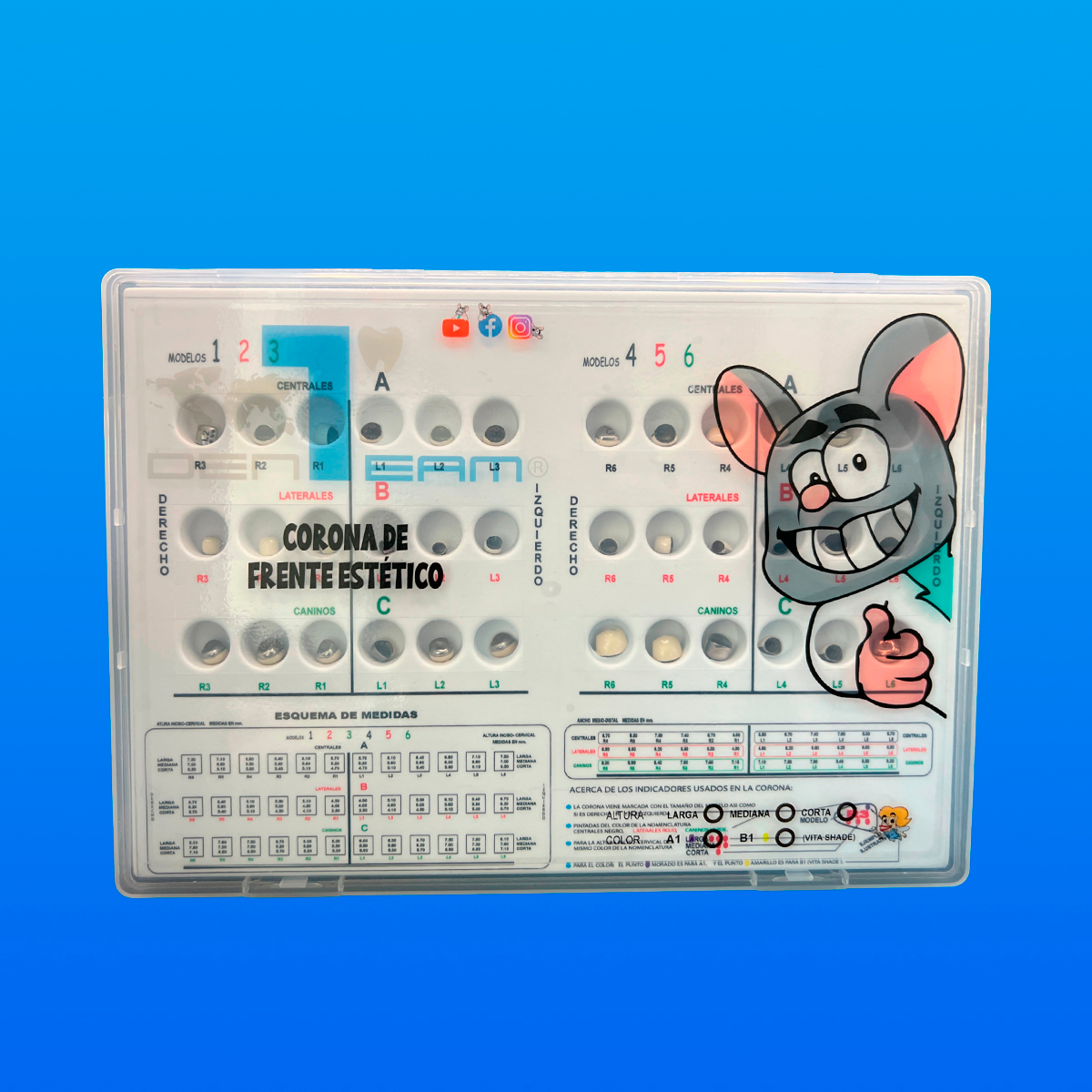 Estuche de Frente Estético 123 con 18 Piezas