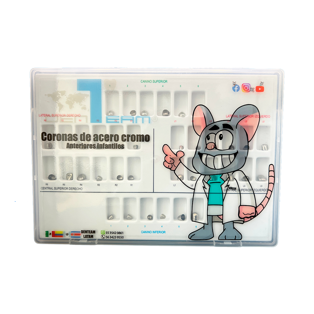 ESTUCHES ANTERIOR INFANTILES  96 PIEZAS