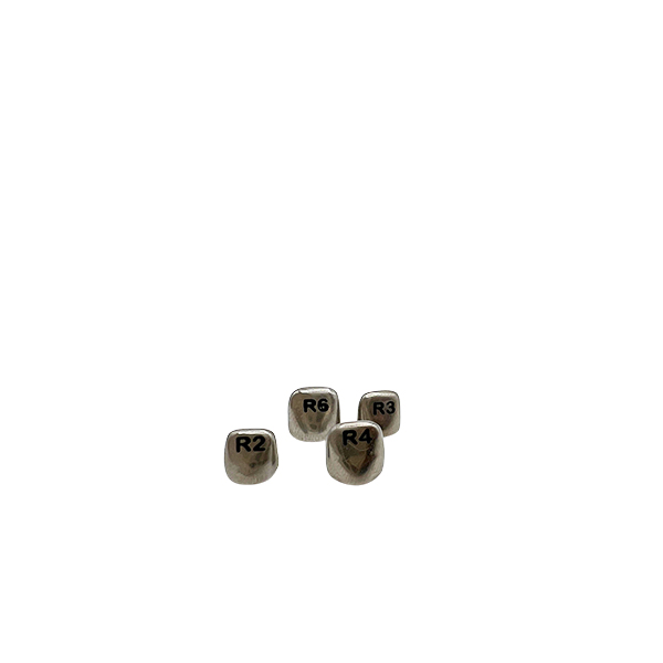 CORONAS DE ACERO CROMO CENTRAL SUPERIOR DERECHO R2